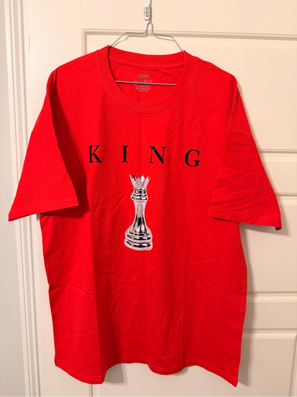 Men's Red KING Graphic Short Sleeve Tee by